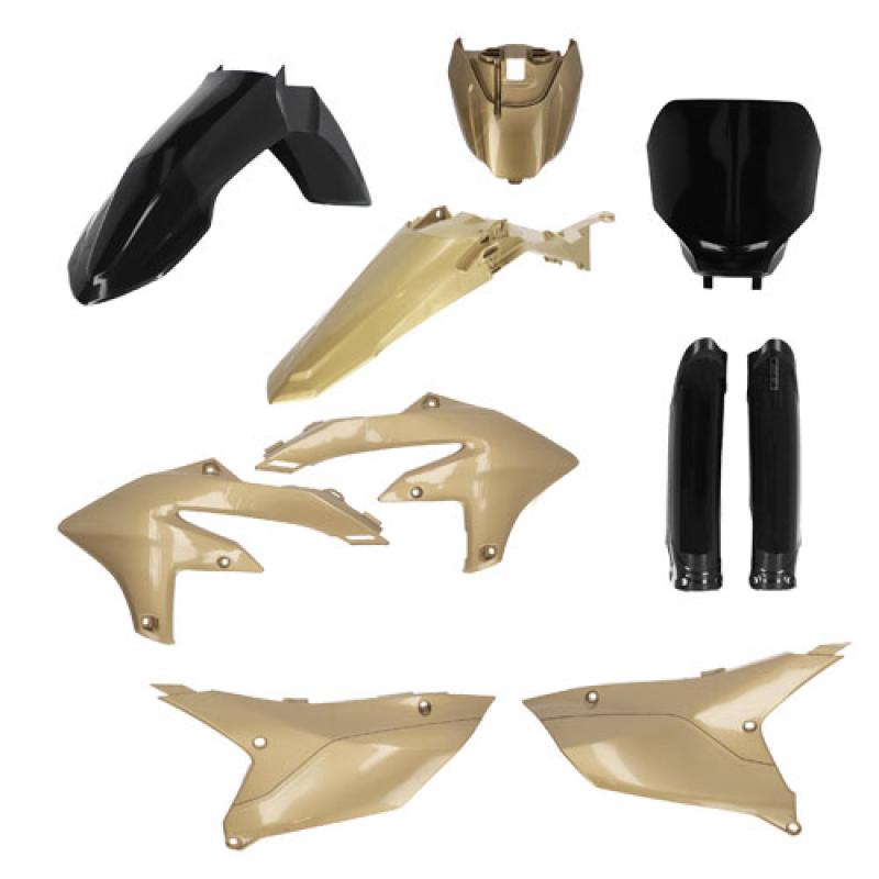 Acerbis FULL Plastic Kit Yamaha YZ450F/250F Black/Gold 